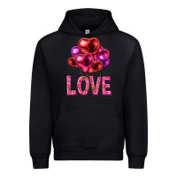 Love Heart Balloons Valentine's Day Urban Hoodie | Teevron