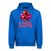 Cobalt Love heart balloons Valentine's Day Urban Hoodie - HowdyJamesFarm