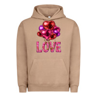 Pigment Burro Love heart balloons Valentine's Day Urban Hoodie - HowdyJamesFarm