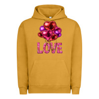 Pigment Peanut Butter Love heart balloons Valentine's Day Urban Hoodie - HowdyJamesFarm