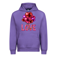 Tulip Love heart balloons Valentine's Day Urban Hoodie - HowdyJamesFarm
