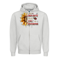 Dove Grey my favorite people call me grandma Zipper Hoodie - MaliasSmallBusiness