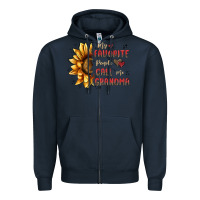 Navy my favorite people call me grandma Zipper Hoodie - MaliasSmallBusiness