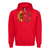 Red my favorite people call me grandma Zipper Hoodie - MaliasSmallBusiness