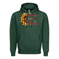 Sports Green my favorite people call me grandma Zipper Hoodie - MaliasSmallBusiness