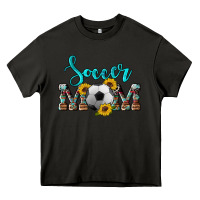 Asphalt western leopard cowhide sunflowers  glitter mom soccer Heavy Core Tee - Artiststas