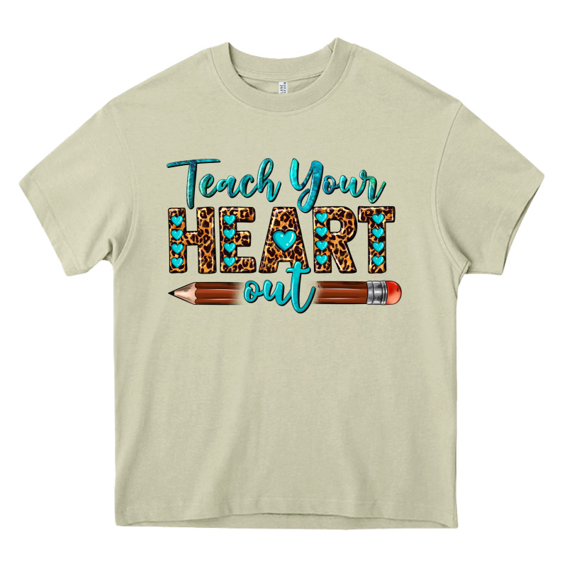 Teach Your Heart Out Heavy Core Tee by texasbilliewilder | Teevron