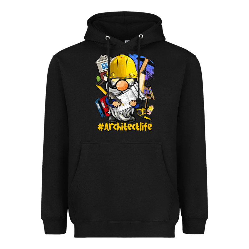 Architect Life Gnome Heavyweight Hoodie by BarkalooDesign | Teevron