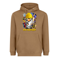 Toasted Coconut Architect life gnome Heavyweight Hoodie - BarkalooDesign