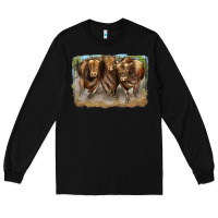 Black 3 red angus bulls Long Sleeve Tee - LillyAllenDesigns