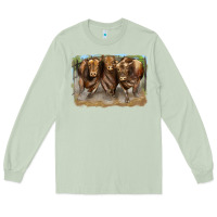 Matcha 3 red angus bulls Long Sleeve Tee - LillyAllenDesigns