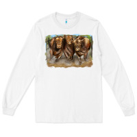 White 3 red angus bulls Long Sleeve Tee - LillyAllenDesigns