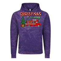 Cloud Purple christmas is coming Vintage Hoodie - BundleAndBundleShop