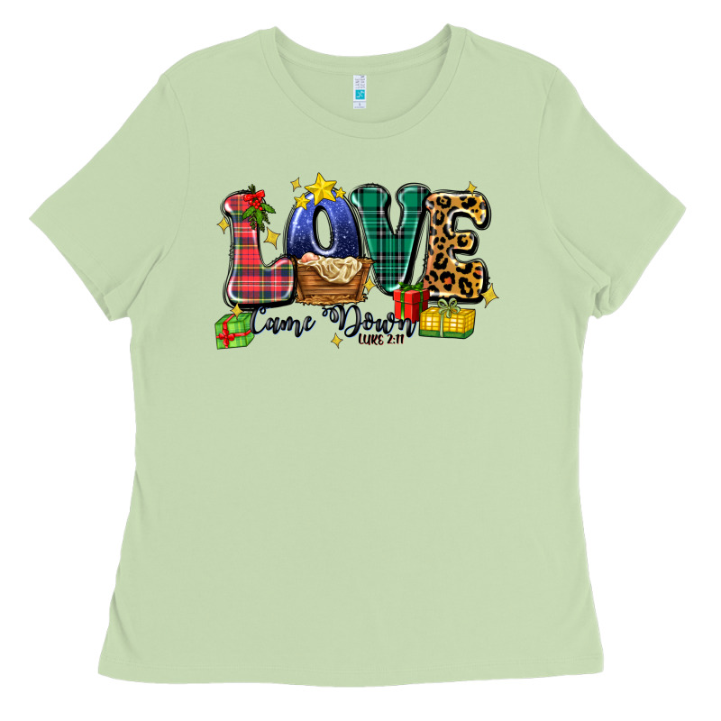 Love Came Down Luke 2 11 Ladies Tee by Zillion Design Studio | Teevron