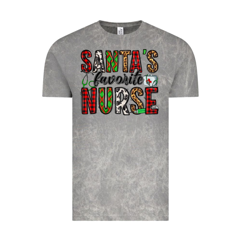 Santa's Favorite Nurse Vintage Tee by Jasminsmagicworld | Teevron