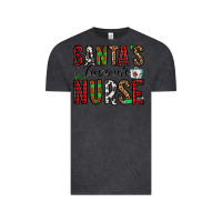 Vintage Black santa's favorite nurse Vintage Tee - Jasminsmagicworld
