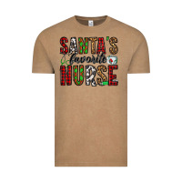 Vintage Coffee santa's favorite nurse Vintage Tee - Jasminsmagicworld