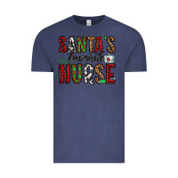 Vintage Denim santa's favorite nurse Vintage Tee - Jasminsmagicworld