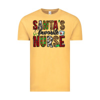 Vintage Mustard santa's favorite nurse Vintage Tee - Jasminsmagicworld