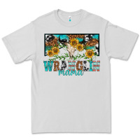 Dove Grey wranglin mama Premium Tee - texasbilliewilder