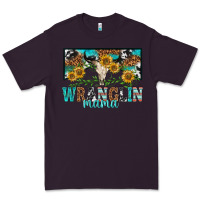 Plum wranglin mama Premium Tee - texasbilliewilder