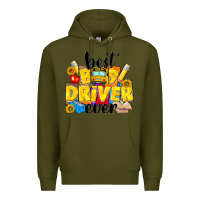 Army Green best bus driver ever Premium Hoodie - NancyCooperArtShop