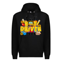 Black best bus driver ever Premium Hoodie - NancyCooperArtShop