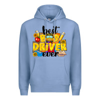 Colony Blue best bus driver ever Premium Hoodie - NancyCooperArtShop