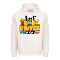 Pale Pink best bus driver ever Premium Hoodie - NancyCooperArtShop