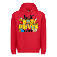 Red best bus driver ever Premium Hoodie - NancyCooperArtShop