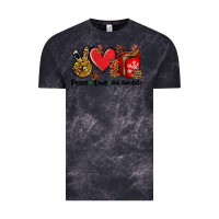 Cloud Black peace love  hot chocolate Vintage Tee - AdoDesignShop
