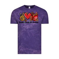 Cloud Purple peace love  hot chocolate Vintage Tee - AdoDesignShop