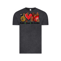 Vintage Black peace love  hot chocolate Vintage Tee - AdoDesignShop