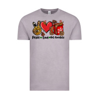 Vintage Zinc peace love  hot chocolate Vintage Tee - AdoDesignShop