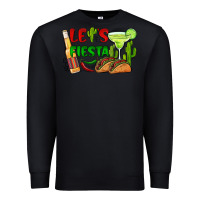 Black let's fiesta taco and beer Premium Sweatshirt - BarkalooDesign