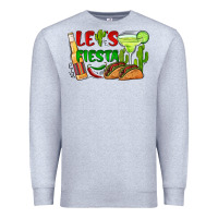Heather Grey let's fiesta taco and beer Premium Sweatshirt - BarkalooDesign