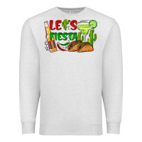Oatmeal Heather let's fiesta taco and beer Premium Sweatshirt - BarkalooDesign