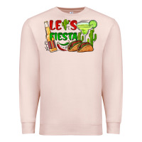 Pale Pink let's fiesta taco and beer Premium Sweatshirt - BarkalooDesign