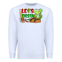 White let's fiesta taco and beer Premium Sweatshirt - BarkalooDesign
