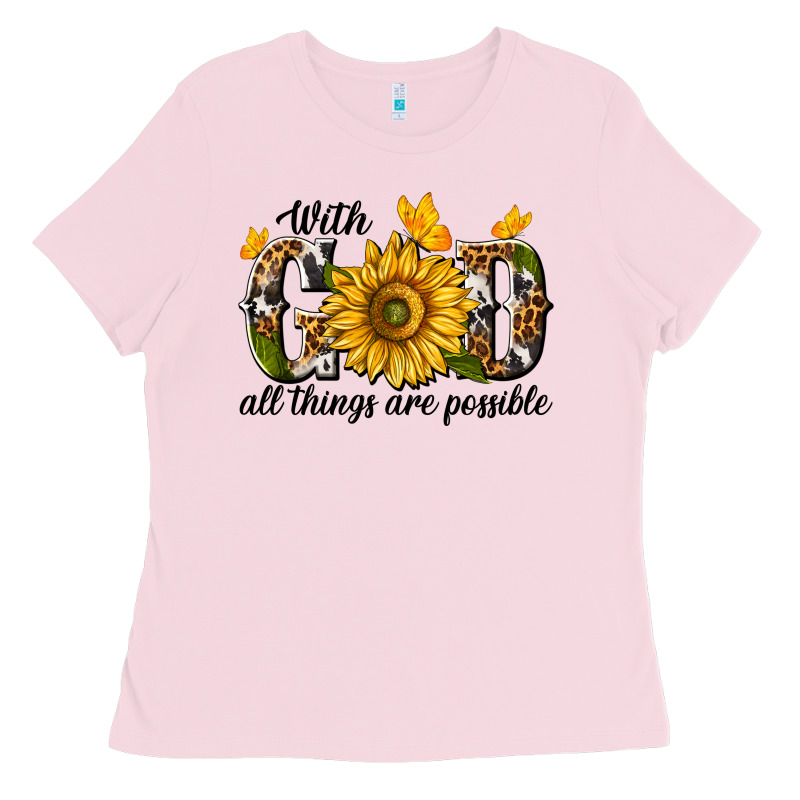 With God All Things Are Possible Ladies Tee by texasbilliewilder | Teevron