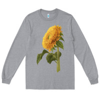 Heather Grey teddy bear sunflower Long Sleeve Tee - LillyAllenDesigns