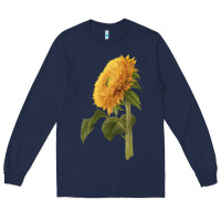 Navy teddy bear sunflower Long Sleeve Tee - LillyAllenDesigns
