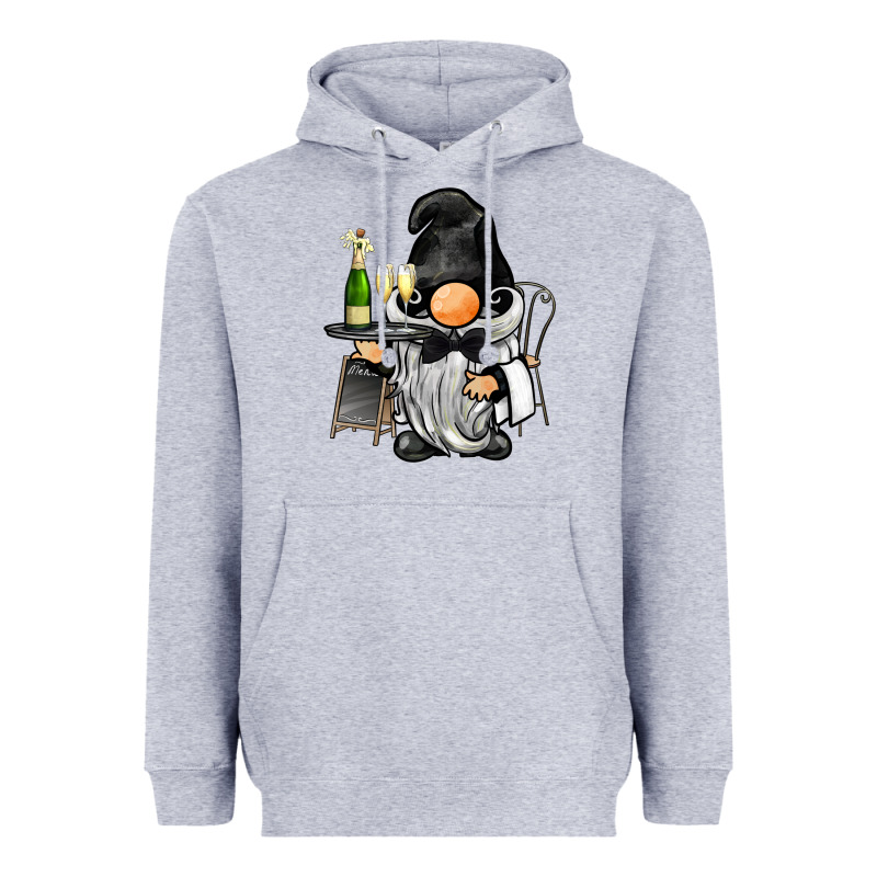 Waiter Gnome Heavyweight Hoodie by BarkalooDesign | Teevron