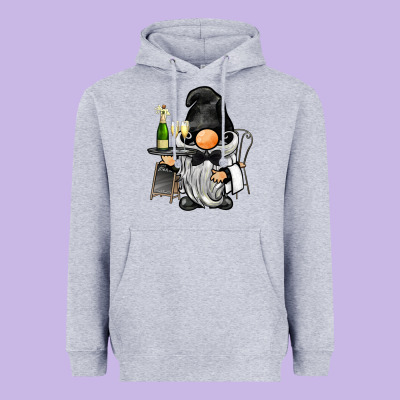 Waiter Gnome Heavyweight Hoodie Designed By Barkaloodesign