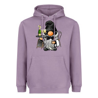 Lavender waiter gnome Heavyweight Hoodie - BarkalooDesign