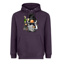 Plum waiter gnome Heavyweight Hoodie - BarkalooDesign