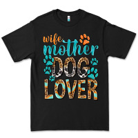 Black wife mother dog lover with paws Premium Tee - texasbilliewilder