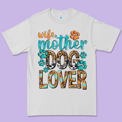 Wife Mother Dog Lover With Paws Premium Tee Designed By Texasbilliewilder