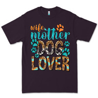 Plum wife mother dog lover with paws Premium Tee - texasbilliewilder