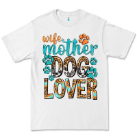 White wife mother dog lover with paws Premium Tee - texasbilliewilder